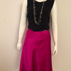 Ralph Lauren hot pink silk skirt.